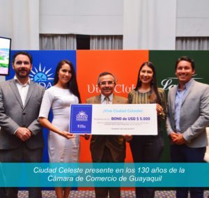 Ciudad Celeste presente en los 130 años de la Cámara de Comercio de Guayaquil