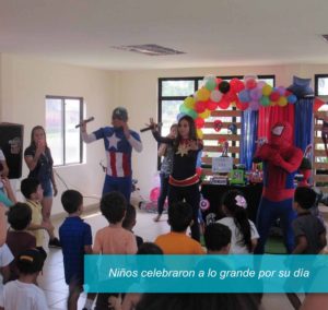 Niños celebraron a lo grande por su día